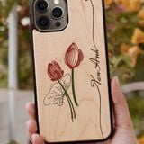 ốp lưng gỗ khắc laser Nau Factory