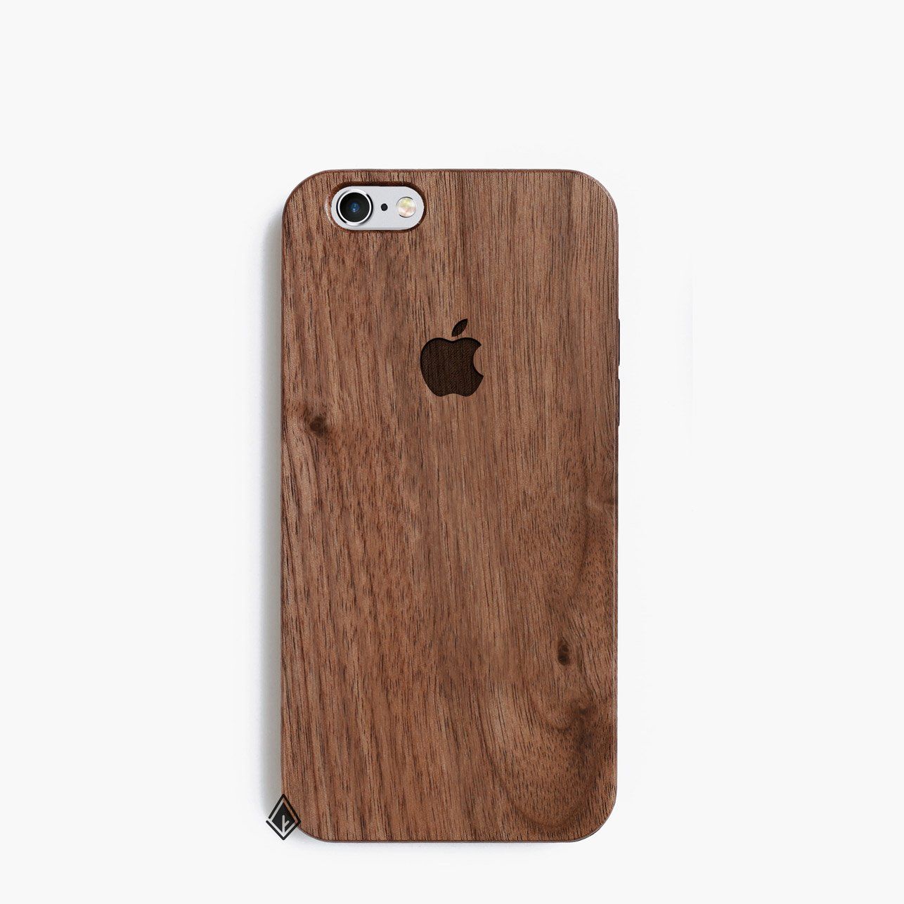 ỐP LƯNG GỖ WALNUT KHẮC LASER | IPHONE 7 / 8 / SE 2020 | Apple logo ...