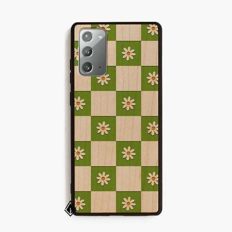 Hoa Daisy phối caro xanh