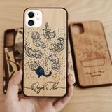 ốp lưng gỗ khắc laser Nau Factory