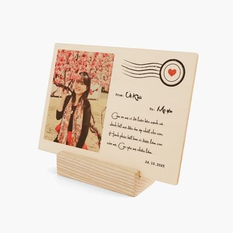 Tranh gỗ in hình và thiệp