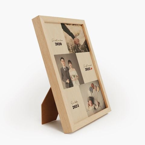 Tranh gỗ để bàn và cột mốc