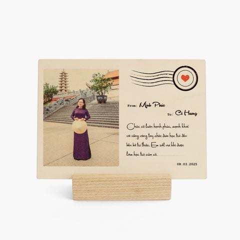 Tranh gỗ in hình và thiệp