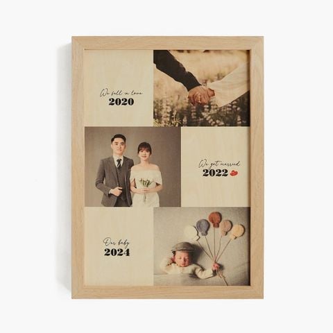 Tranh gỗ để bàn và cột mốc