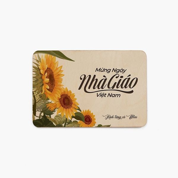 Thiệp gỗ 20-11 | Nhiều mẫu