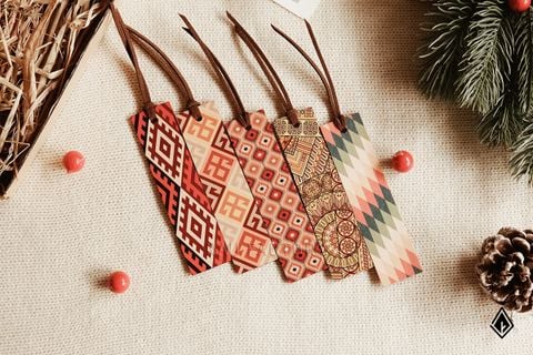 Bookmark gỗ thổ cẩm | Tùy chỉnh hình in riêng