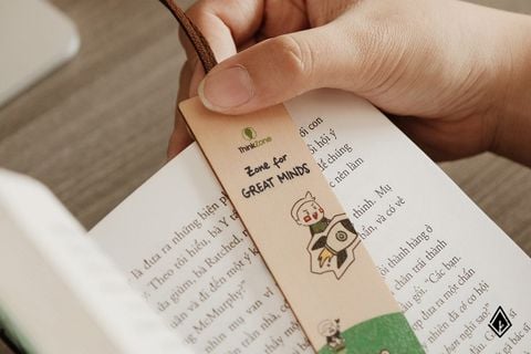 Bookmark gỗ | In UV logo, mascot thương hiệu