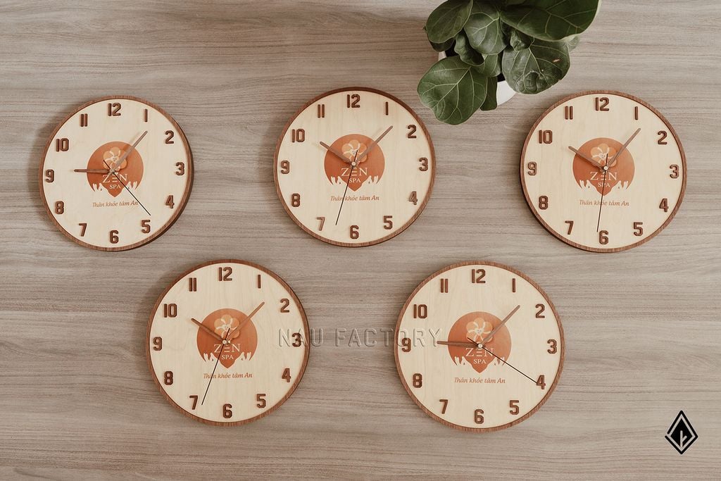 Đồng hồ full số - In logo – NAU FACTORY
