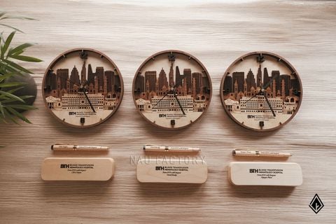 Set quà tặng gỗ cao cấp | Khắc logo doanh nghiệp