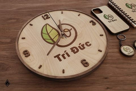 Ốp lưng gỗ khắc logo