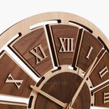 đồng hồ la mã walnut