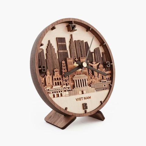 Đồng hồ gỗ để bàn Skyline | Việt Nam