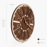 infographic đồng hồ la mã walnut