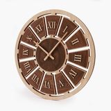 đồng hồ la mã walnut