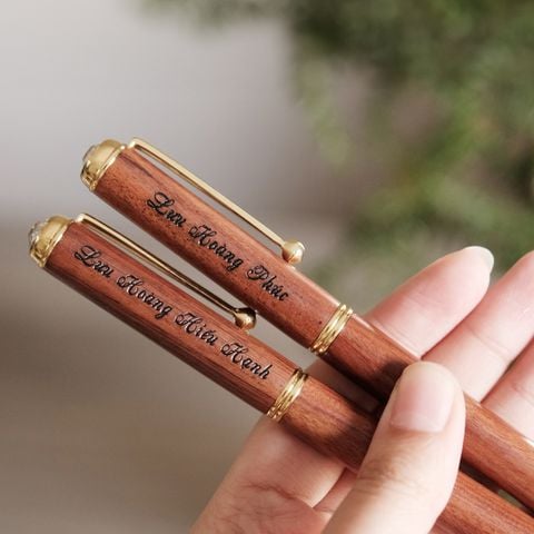 Bút gỗ Mahogany | Ngòi mực gel