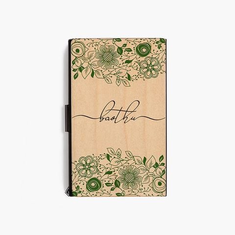 Hộp namecard | Hoa lá và tên cách điệu