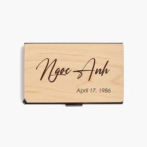 Hộp namecard | Khắc tên cách điệu