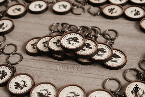 Móc khóa gỗ | In logo doanh nghiệp