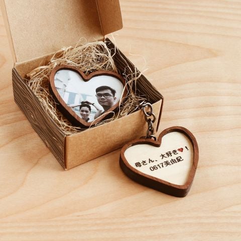 Móc khoá in hình - Trái tim