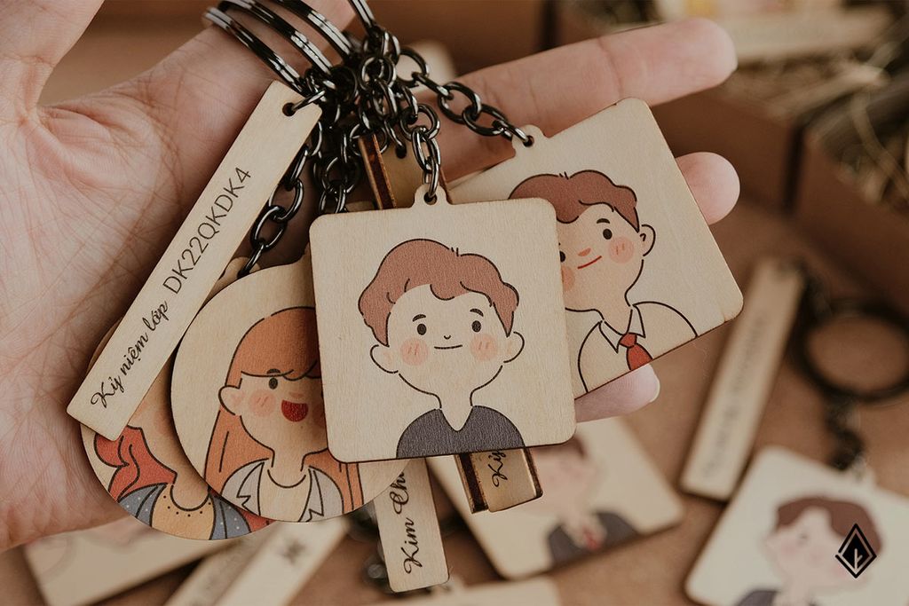 Móc khoá avatar, tên và cung hoàng đạo | In hình và chữ theo yêu cầu