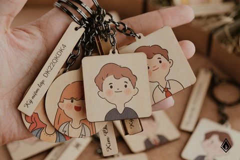 Móc khoá avatar, tên và cung hoàng đạo | In hình và chữ theo yêu cầu