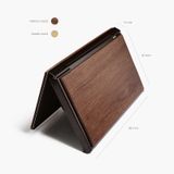 hộp đựng namecard gỗ Walnut