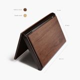 hộp đựng namecard gỗ Walnut