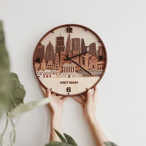 Đồng hồ gỗ Skyline | Việt Nam