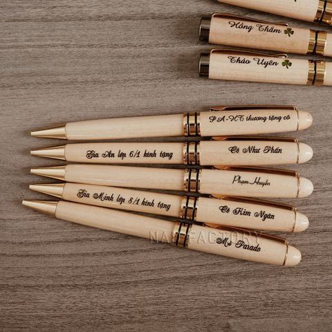 Bút gỗ Maple | Ngòi bi