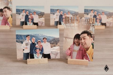 Tranh gỗ Beech để bàn |  In hình tùy chỉnh kỷ niệm và dấu ấn riêng