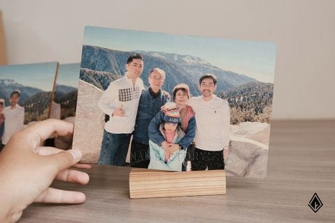 Tranh gỗ Beech để bàn |  In hình tùy chỉnh kỷ niệm và dấu ấn riêng