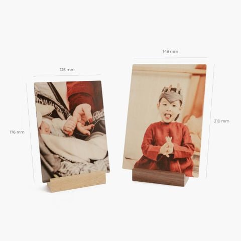 TRANH GỖ IN HÌNH VÀ LỊCH / ĐẾ GỖ WALNUT