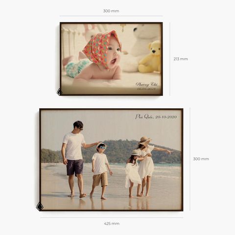 TRANH GỖ TREO TƯỜNG | KHUNG NHÔM ĐEN