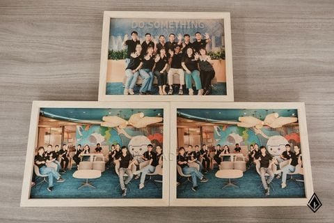 Tranh gỗ treo tường | In hình tập thể, đội nhóm