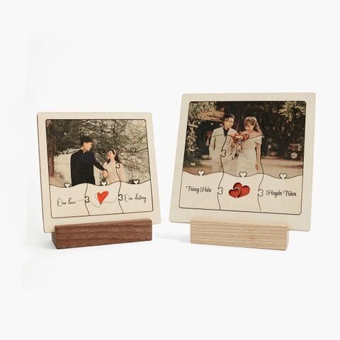 Tranh gỗ xếp hình và in chữ | Tranh Puzzle