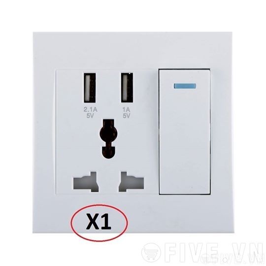  Ổ Cắm USB 2 Port X1 