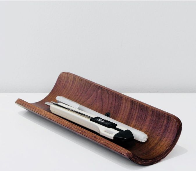  Khay đựng bút và dụng cụ bằng gỗ Walnut Plywood 