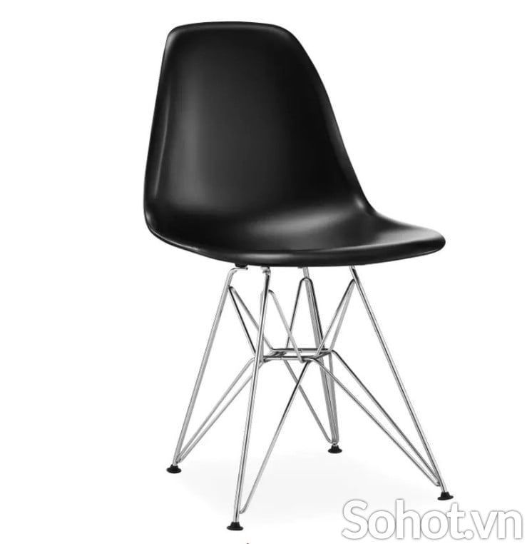  HY29 - Ghế Eames chân sắt mạ 