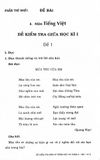 Đề Kiểm Tra Định Kì Tiếng Việt Và Toán 3 (Tập 1) - Biên soạn theo chương trình Giáo dục Phổ thông mới