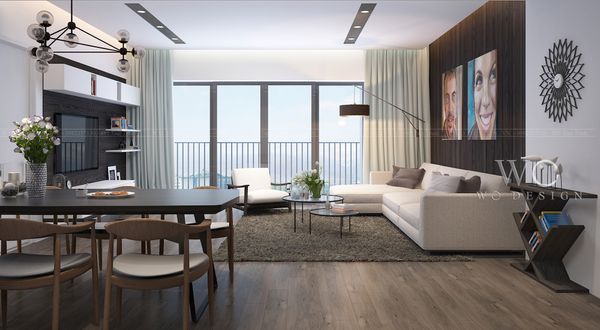  Phòng khách 88 Láng Hạ - Phong cách tối giản 