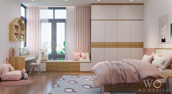  Phòng ngủ bé gái - Giường đơn - Biệt thự Bắc Ninh (Anh Tuấn) 