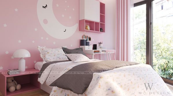  Phòng ngủ bé gái - Giường đơn - Gelexia CT3 Căn 08 