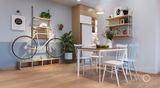  Khu bếp ăn - Gelexia CT3 Căn 08 - Thiết kế mộc 