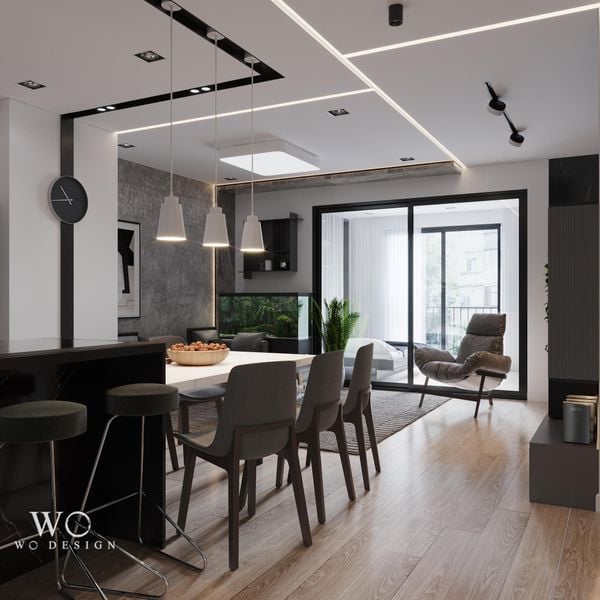  Chung cư T5 Time City ( 1 khách bếp + 1 sinh hoạt chung + 2 ngủ ) 