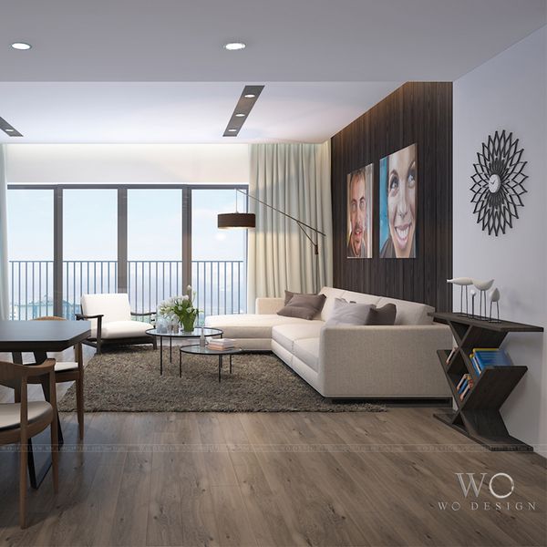  Phòng khách 88 Láng Hạ - Phong cách tối giản 