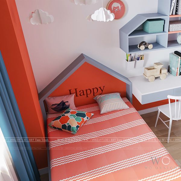  Phòng ngủ bé trai - Giường đơn - Gelexia CT3 Căn 01 