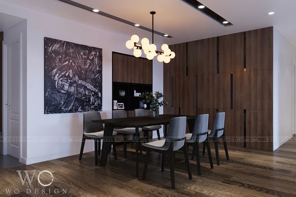  Khu bếp ăn Thống Nhất Complex - Phong cách hiện đại - Veneer sồi 