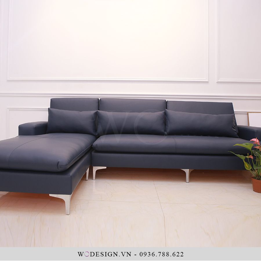 Sofa da góc chữ L TILA – WOdesign.vn - Nội thất thiết kế