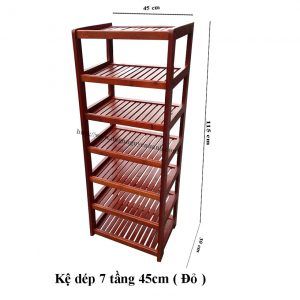  KỆ GỖ DÉP 7 TẦNG 45CM 