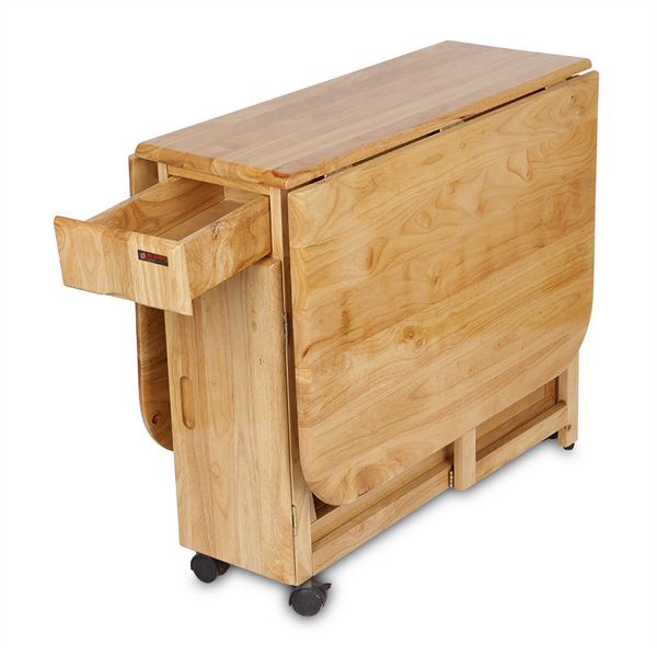  Bàn ăn thông minh xếp gọn xuất khẩu Nhật Bản gỗ tự nhiên 1m2 